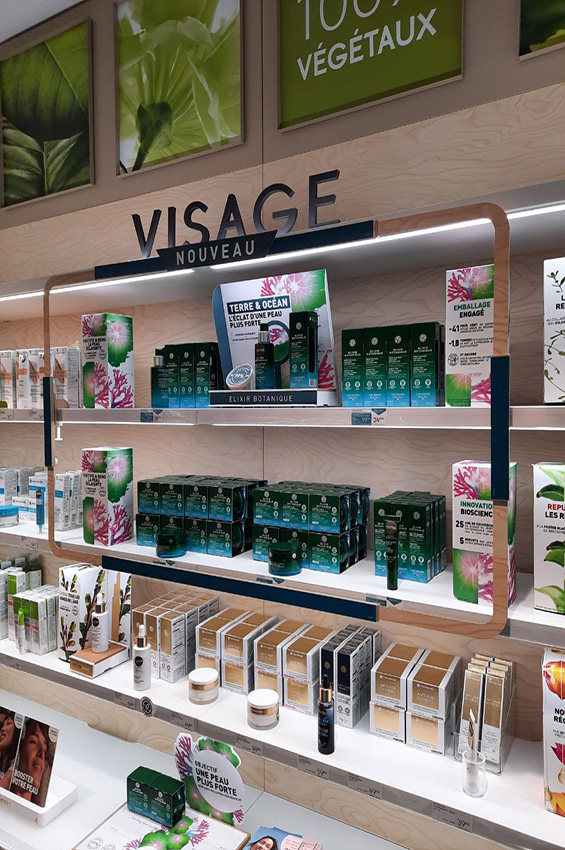 Point-of-purchase display design: Frame Yves Rocher
