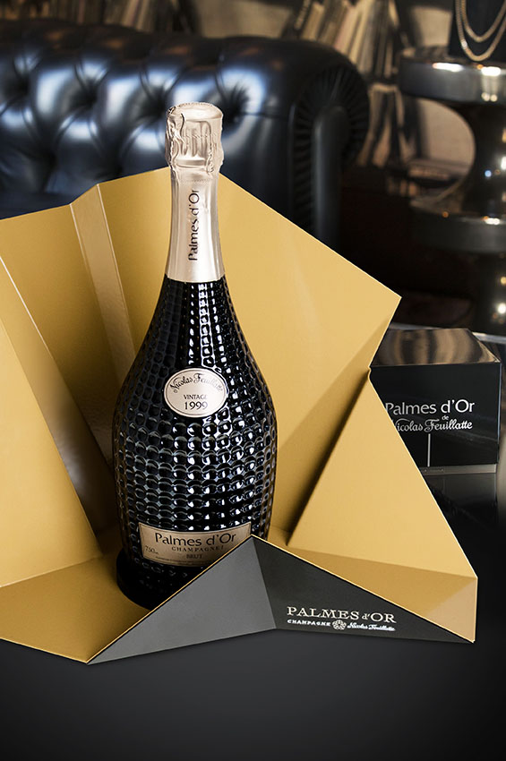 Point-of-purchase display design: Glorifier for Champagne Nicolas Feuillatte's Palmes d'Or