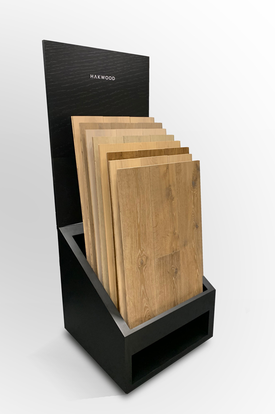 POS display Hakwood's luxury wood flooring