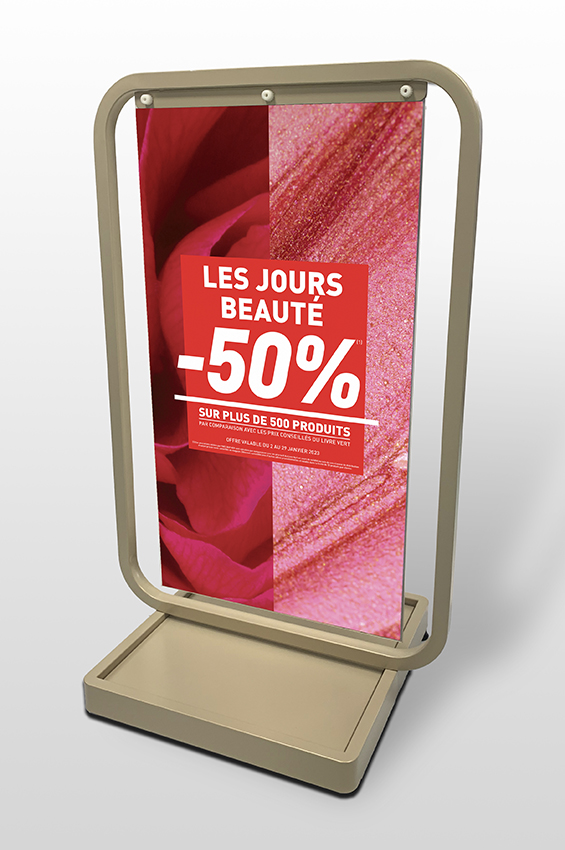 Point-of-purchase display design: Pavement sign