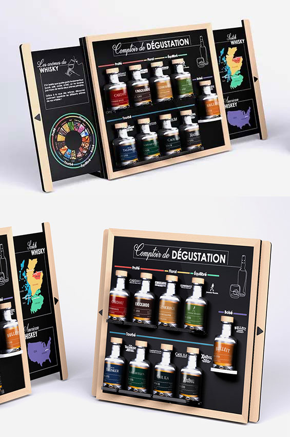 Point-of-purchase display design: MHD countertop material for tasting