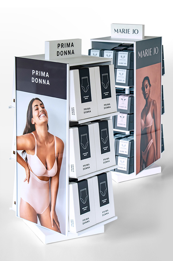 Point-of-purchase display design: Counter Spinner Van de Velde
