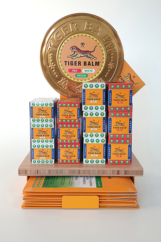 Point-of-purchase display design: Countertop display Tiger Balm