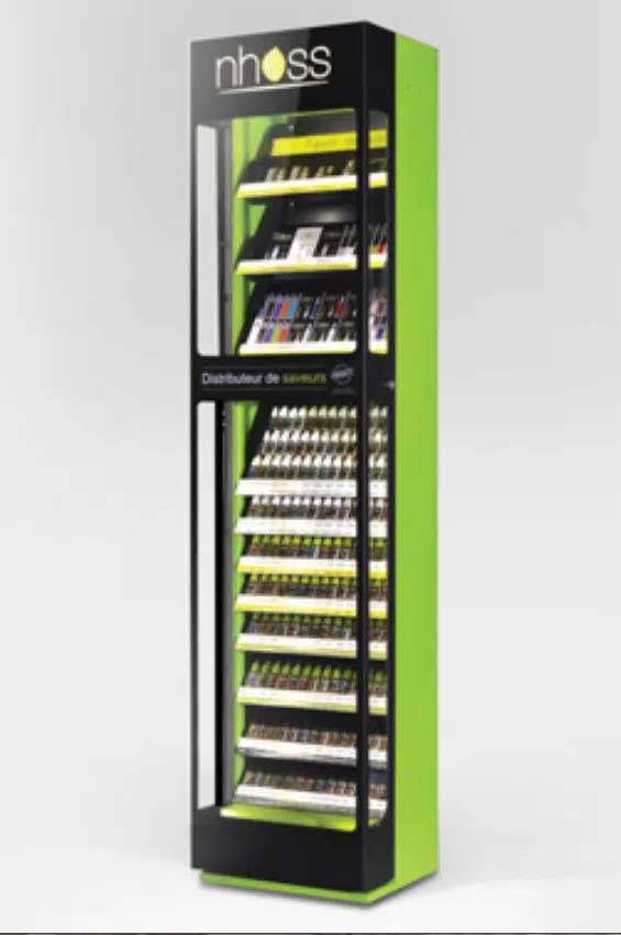 Point-of-purchase display design: POP display case Nhoss