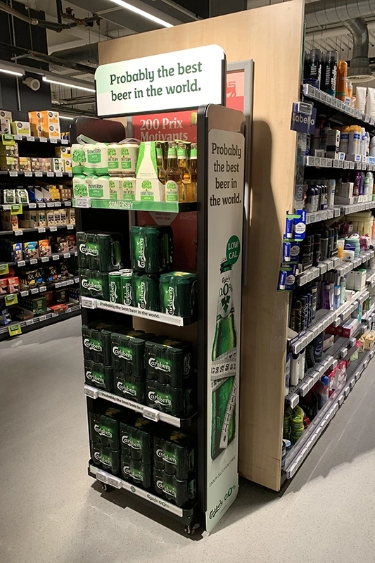 Floor-standing display unit Carlsberg