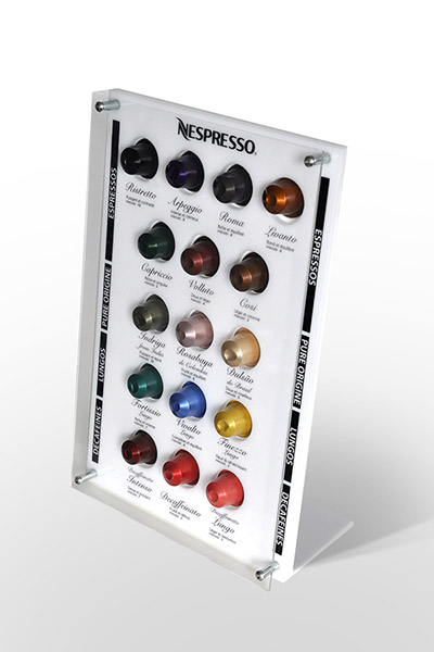 Informative countertop display  Nespresso