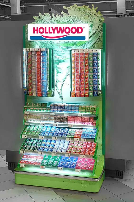 floor-standing display unit - wall display