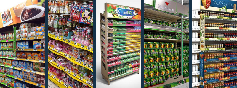 Retail merchandising voor voedsel, dranken en kruidenierswaren