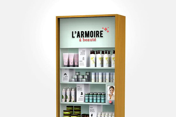 POP display for pharmacies: L'armoire à beauté