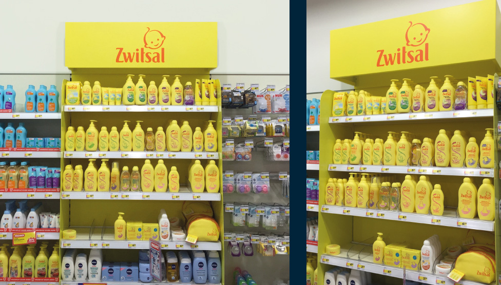 Block Merchandising Zwitsal babyverzorging