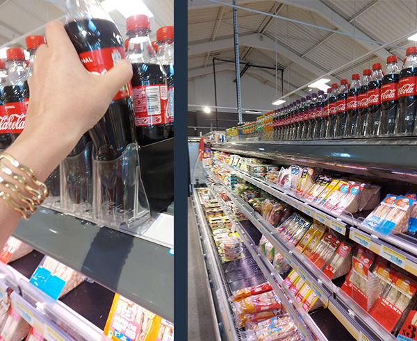 Permanent facing et cross-merchandising, double win for Coca-cola