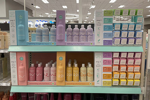 Function of Beauty, on-shelf display materiaal voor supermarkten