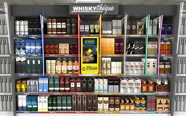 At Auchan, a virtual master guides customer through a range of whiskies