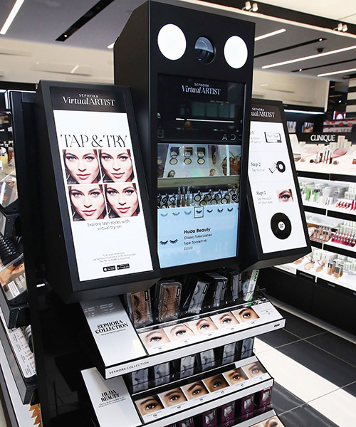 ModiFace AR try-on module at Sephora