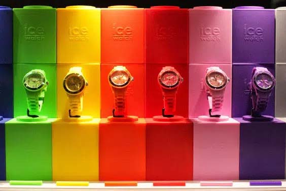 Ice Watch line-up in de etalage