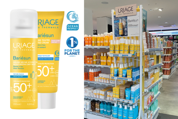 Floorstanding Display Unit Uriage Sun Care