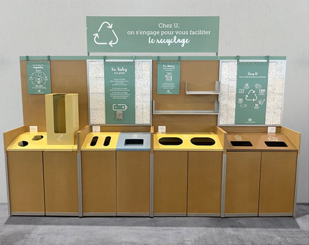Shop-and-drop recyclagepunt voor supermarkten