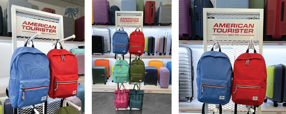 POS display design for backpacks — American Tourister Samsonite