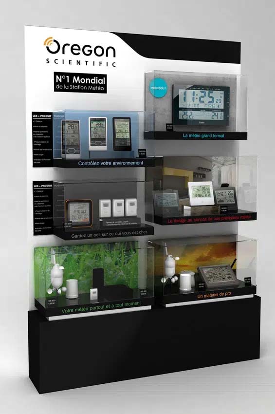 Display voor een elektronica merk