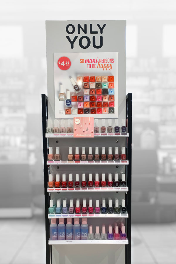 Vloerdisplay Only You Nagellakv oor ICI Paris XL