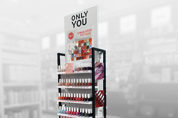Floor-standing display unit Only You nail care