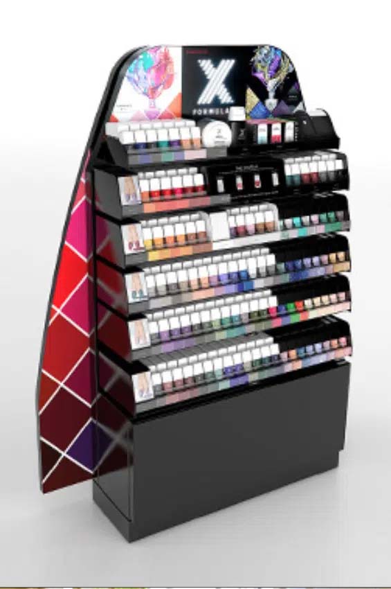 Point-of-purchase display design: Retail endcap Formula X Sephora