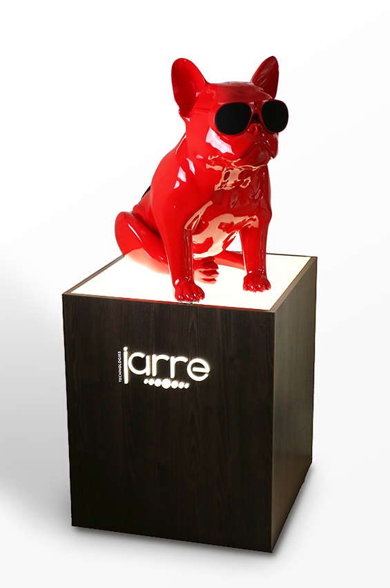 Point-of-purchase display design: LED Podium Jarre Technologies AeroBull XS1 Bluetooth Speaker