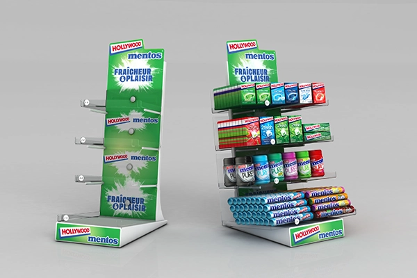 POS display design: Toonbankdisplay voor zoetwaren