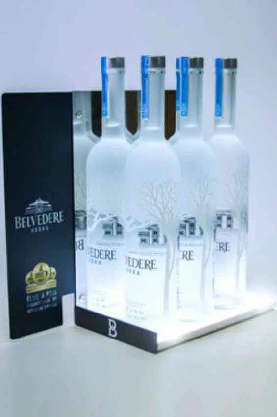 Custom shelf stopper / shelf talker Vodka Belvedere