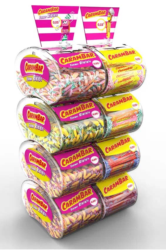Countertop display for candy