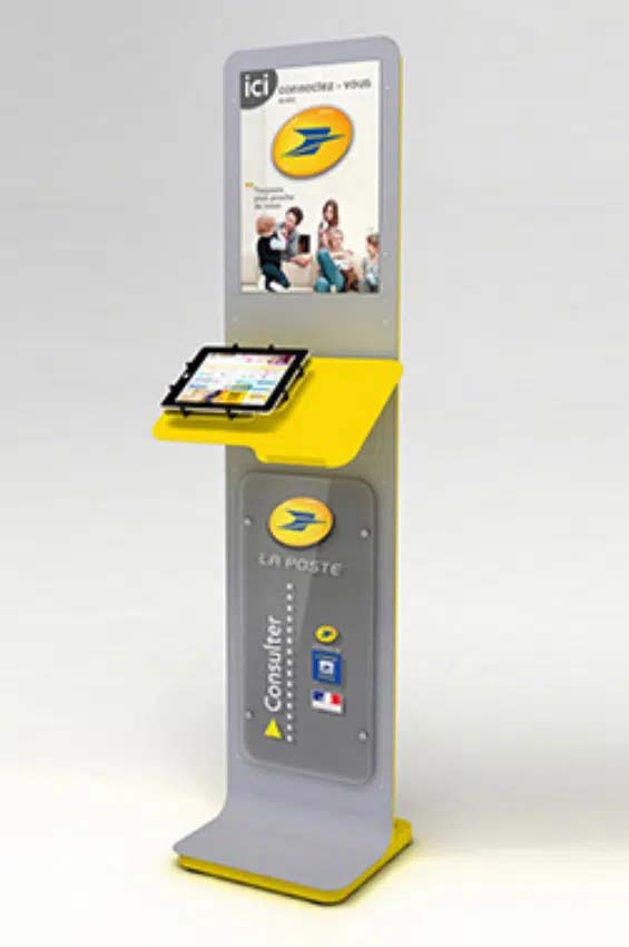 POS-materiaal met digitale tablet