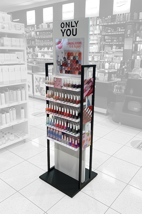 Floor-standing display unit