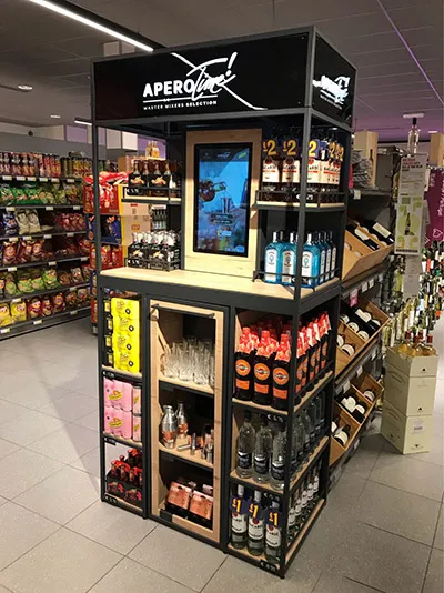 POP display Schweppes