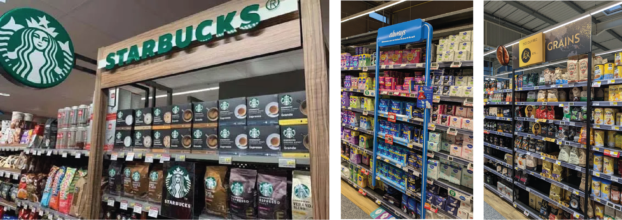 Branded bay voor Starbucks, Always, en L’Or