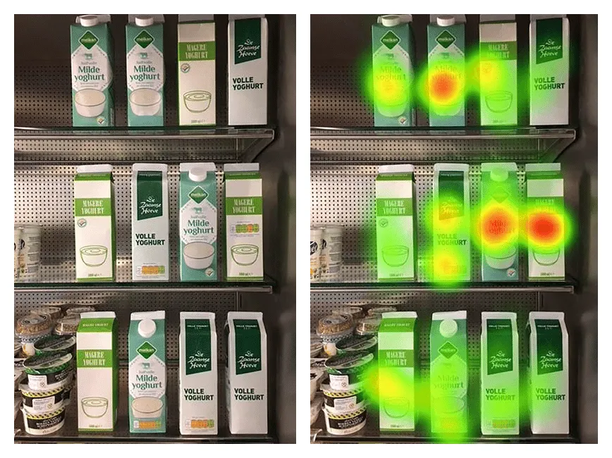 Une carte thermique est une représentation visuelle de l’attention des clients.