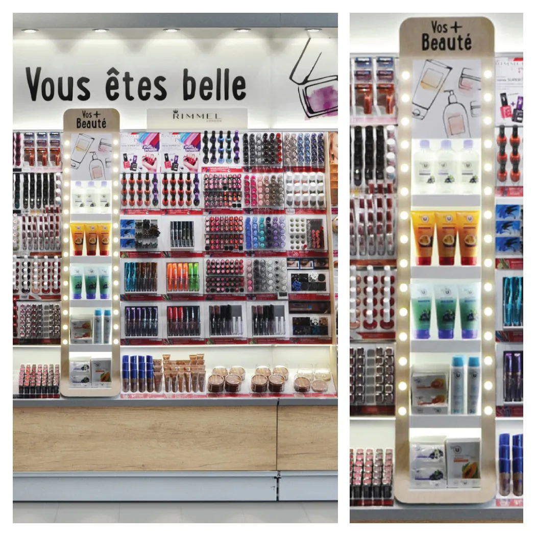 Schapinrichting Make-up Supermarkt