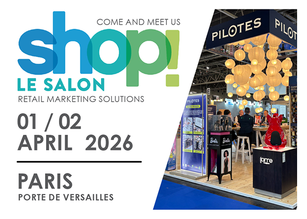 Come and meet us at Shop! Le Salon 2026, the event for retail marketing solutions.