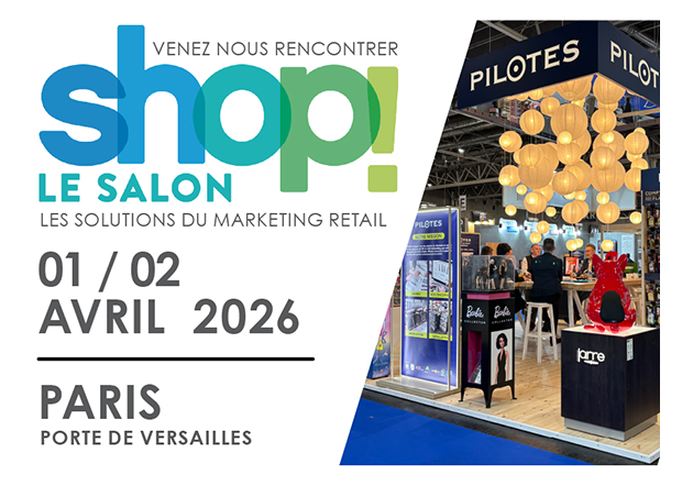 Venez nous rencontrer à Shop! Le Salon 2026, l’événement incontournable des solutions de marketing retail.