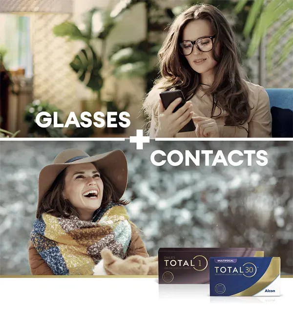 Campagne de découverte en magasin pour les lentilles de contact ALCON : visuel principal