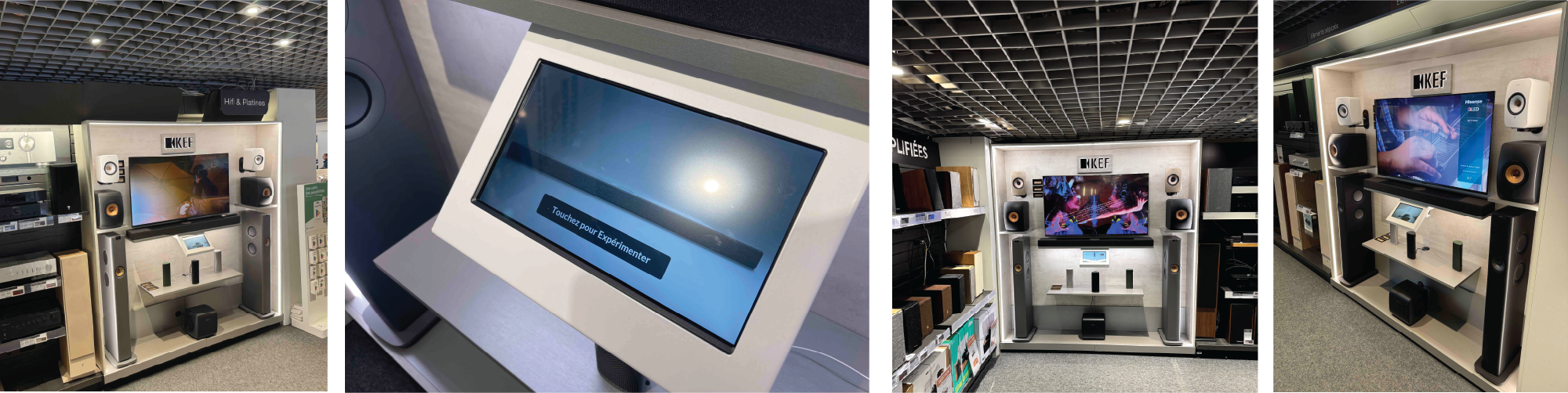 Display interactif KEF chez FNAC | Retail design & expérience sonore