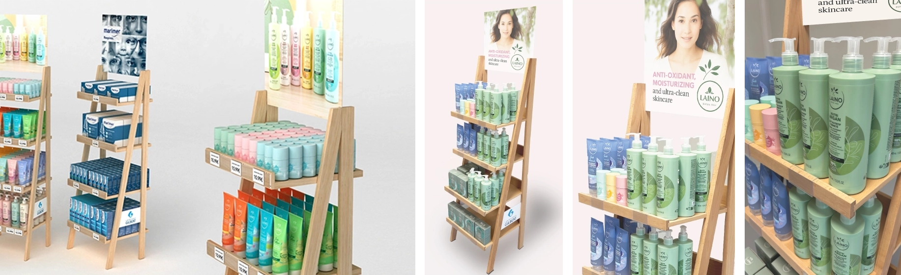 Multi-brand, multi-campaign display for pharmacies