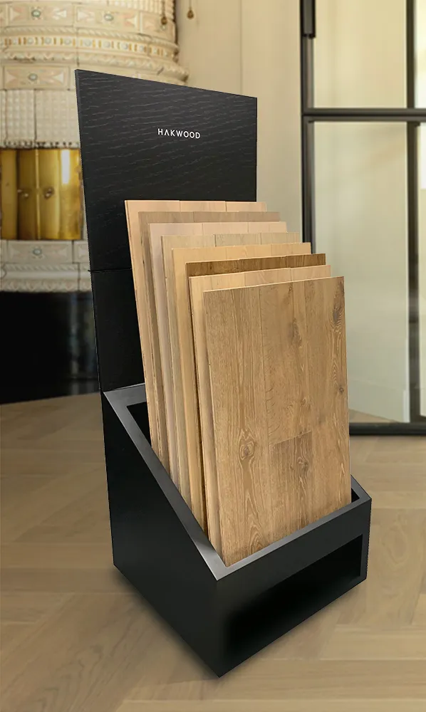 POS display Hakwood luxury wood vloerbekleding