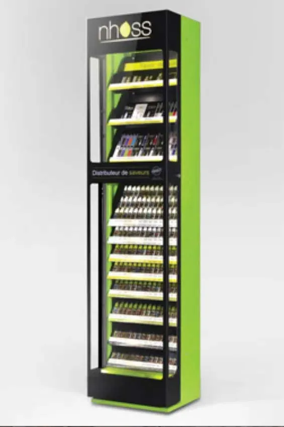 Display case for e-cigarettes